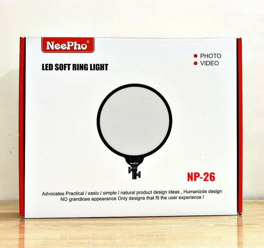 LED Soft Round Light | 26cm Professional Lighting for Creators