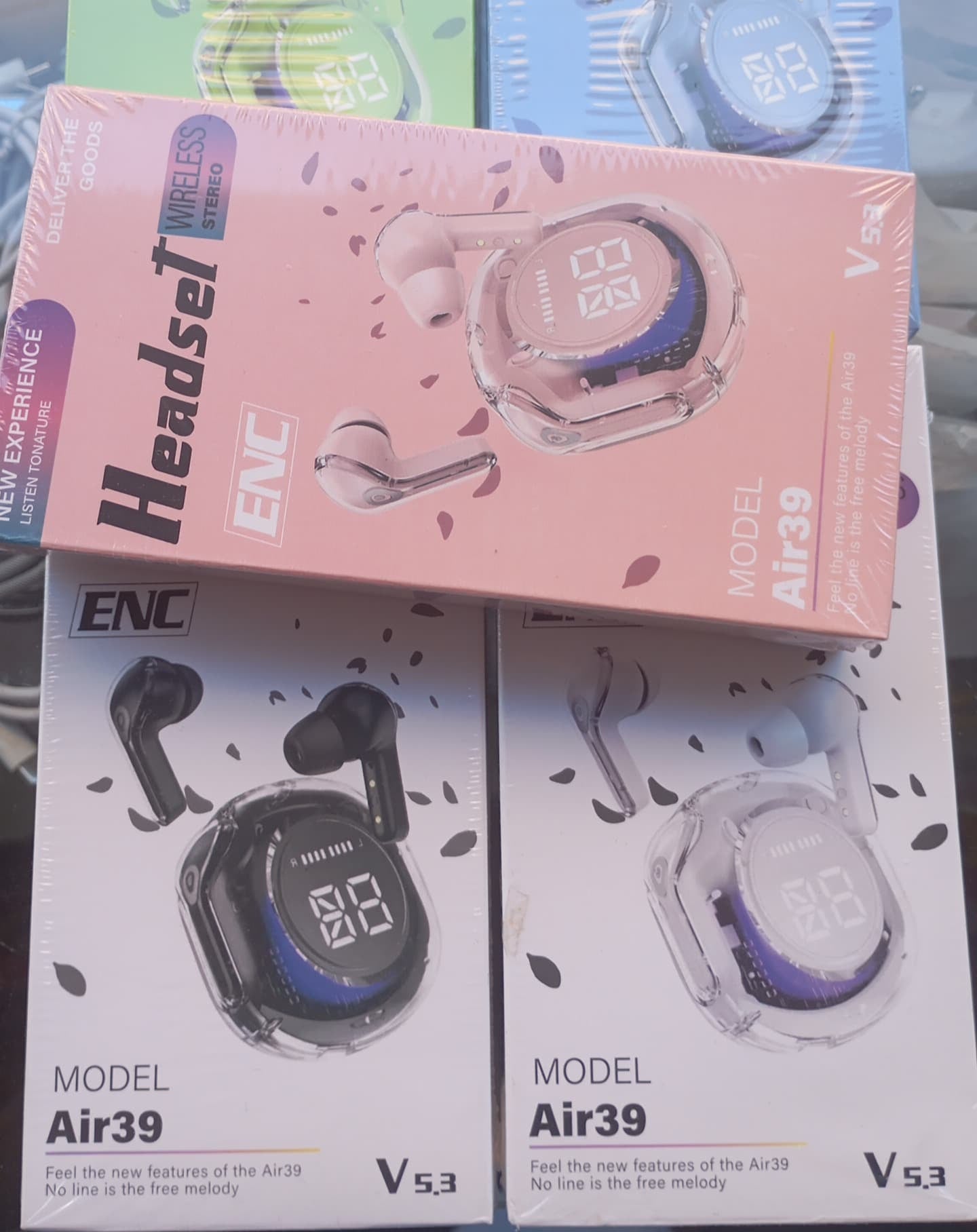 Air39 Crystal Buds | Pro Gaming Earbuds | ENC with Bass Boost & LED Display