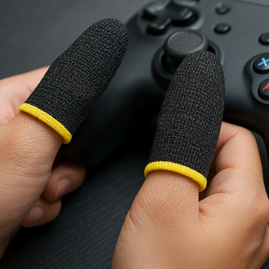 Gaming Finger Sleeves (Wasp Feelers) | Anti-Sweat, Touch-Sensitive Thumb Gloves | 3 Pairs Offer