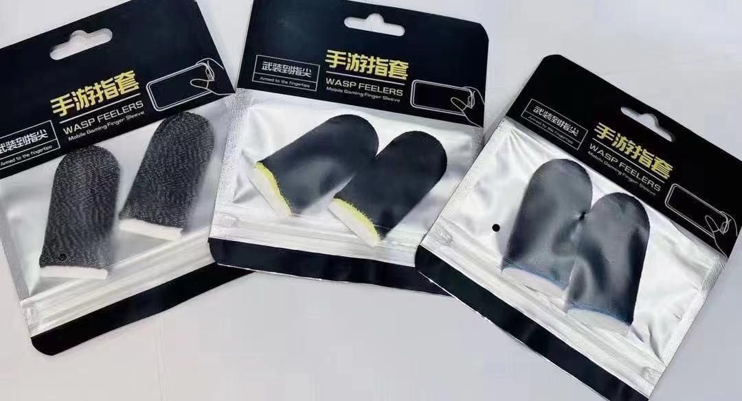 Gaming Finger Sleeves (Wasp Feelers) | Anti-Sweat, Touch-Sensitive Thumb Gloves | 3 Pairs Offer