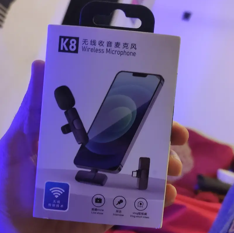 Wireless K8 Microphone | Mic | Type-C | Android | iPhone