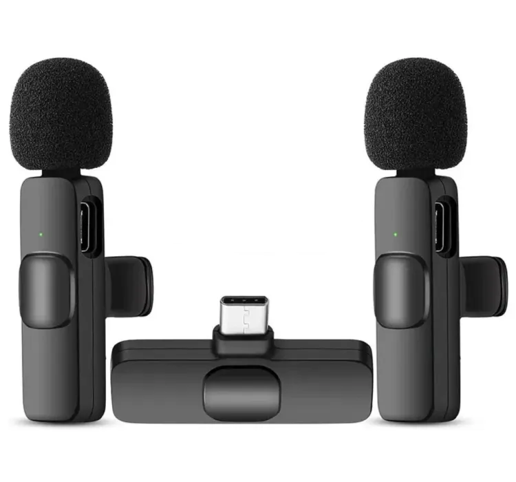 Wireless K9 Dual Microphone | Plug & Play Mic | Type-C | Android | iPhone
